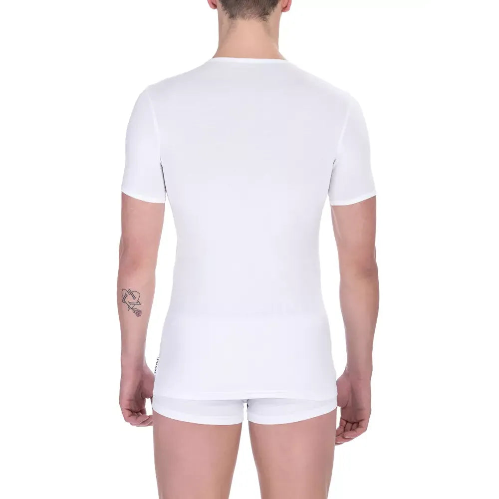Bikkembergs White Cotton Men's T-Shirt