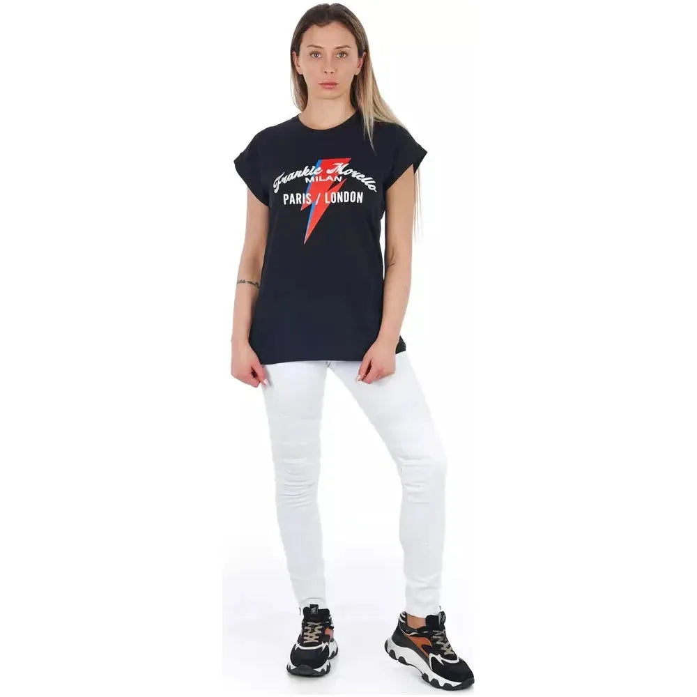 Frankie Morello White Cotton Pant