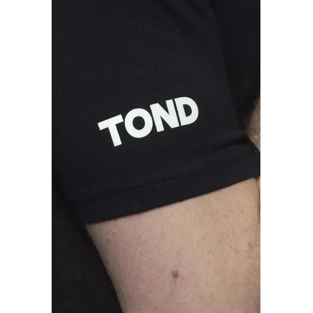 Tond Black Cotton T-Shirt
