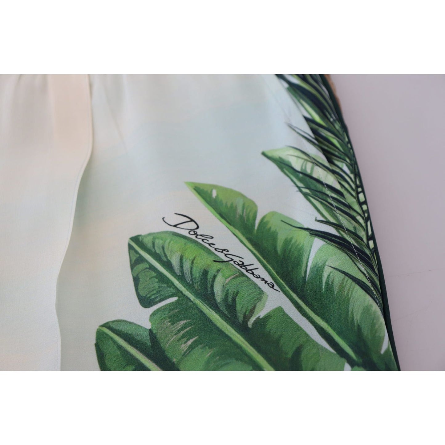 Dolce & Gabbana White Floral Printed Men Jogger Pants