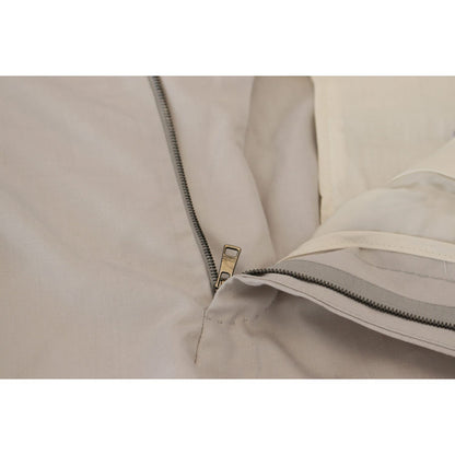 Dolce & Gabbana Off White Silk Mid Waist Chino Pants