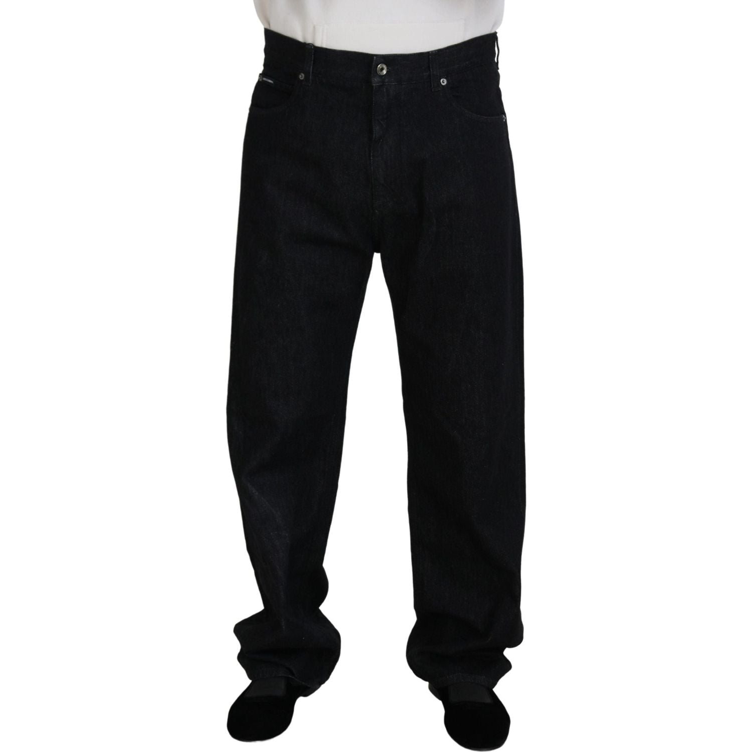 Dolce & Gabbana Black Washed Cotton Men Casual Denim Jeans