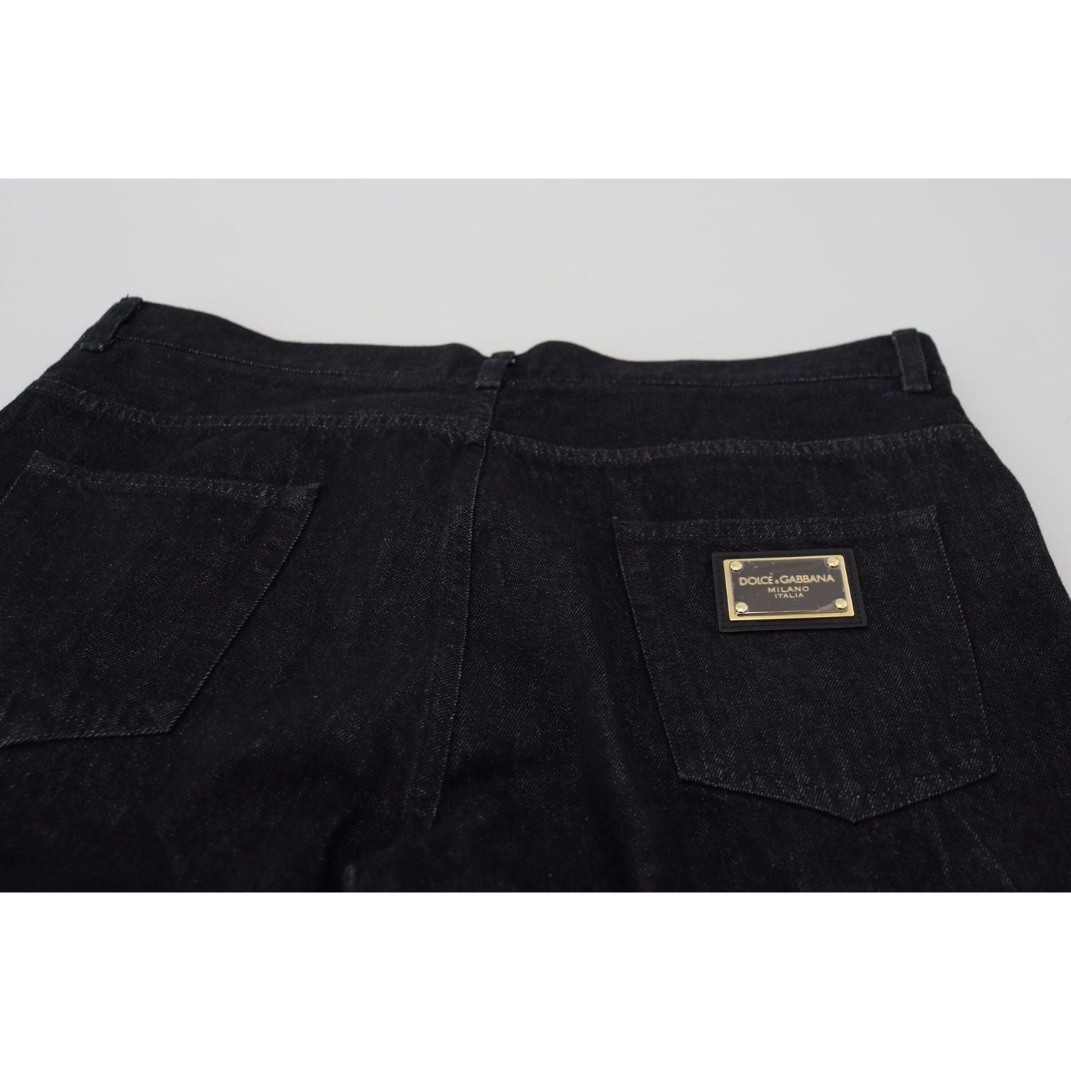 Dolce & Gabbana Black Washed Cotton Men Casual Denim Jeans