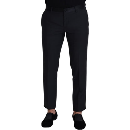 Dolce & Gabbana Black Wool Men Formal Pants