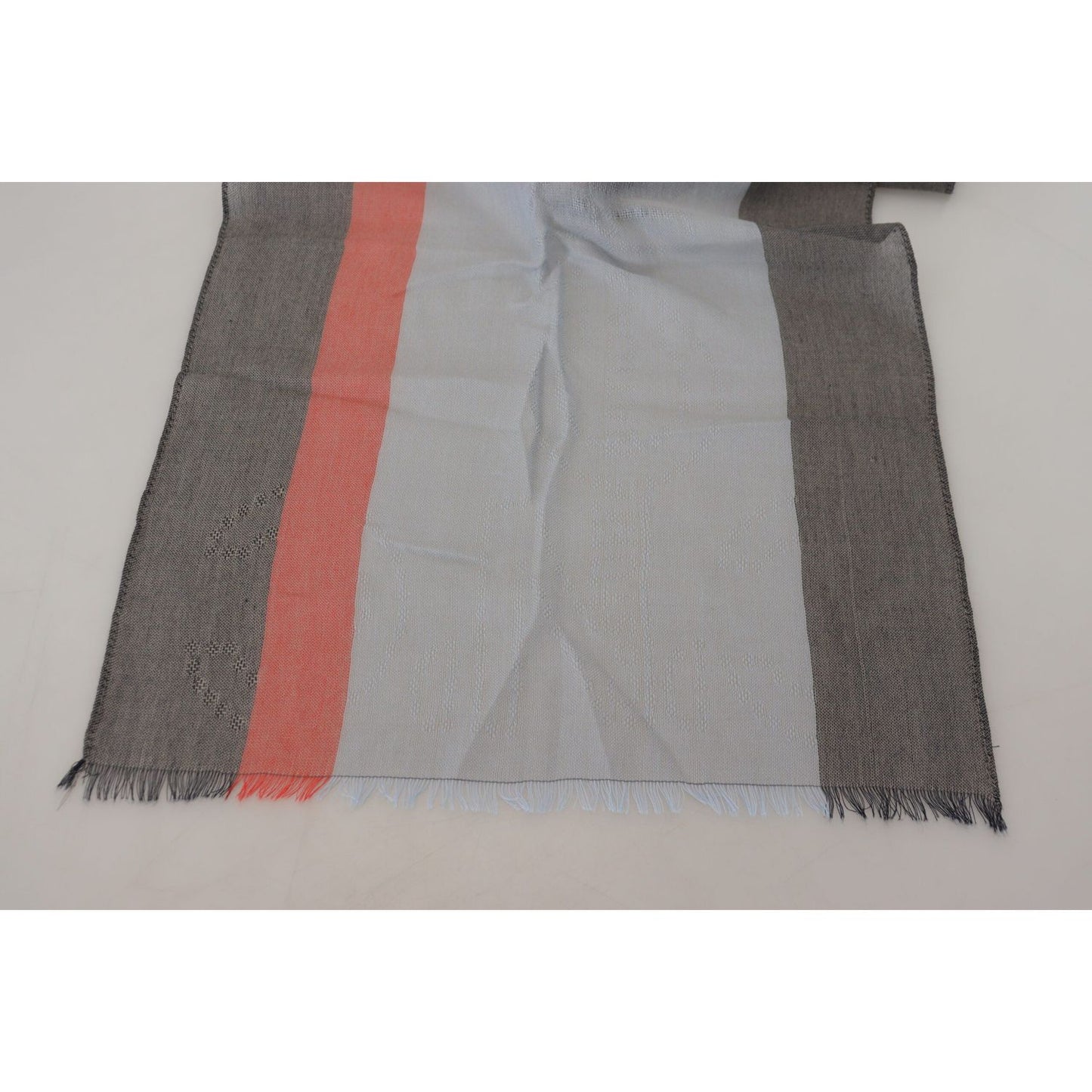 Costume National Multicolor Cotton Shawl Wrap Scarf