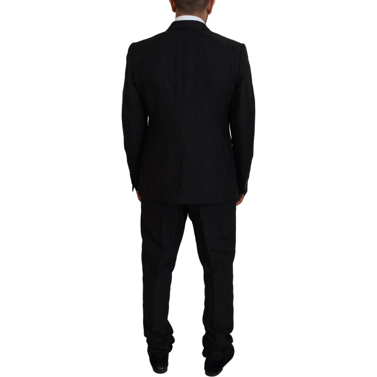 Dolce & Gabbana Black Single Breasted 2 Piece MARTINI Suit