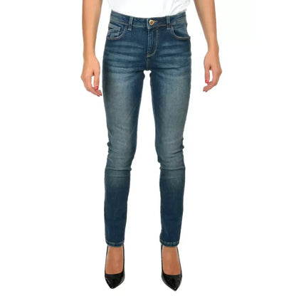 Yes Zee Blue Cotton Women's Skinny Jean