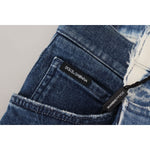 Dolce & Gabbana Blue Ceasar Denim Cotton Loose Fit Jeans