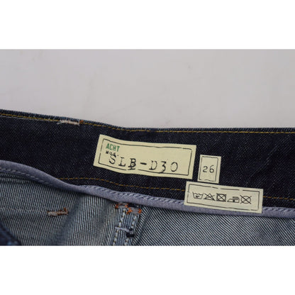 Acht Blue Cotton Low Waist Slim Fit Women Casual Jeans