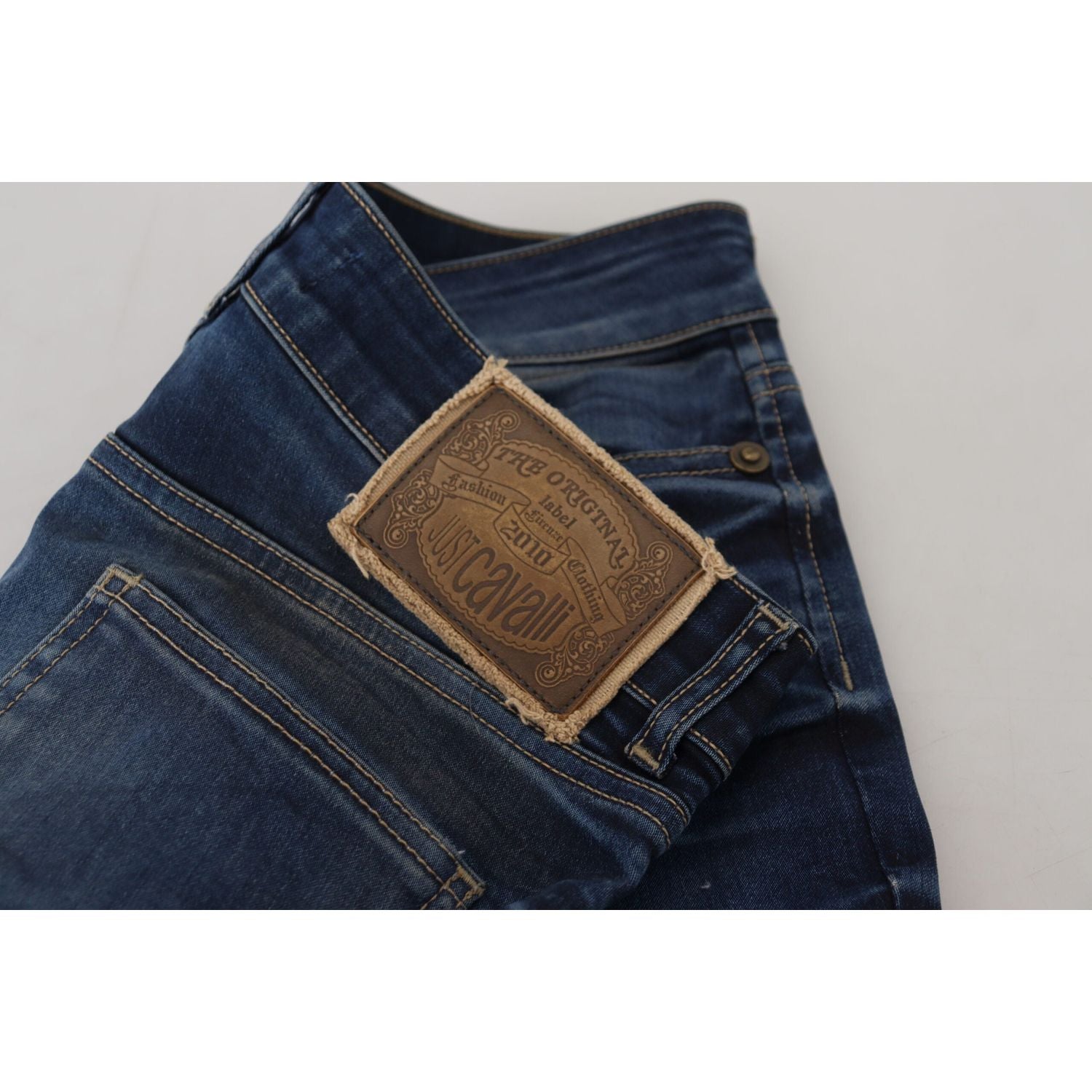 Just Cavalli Blue Cotton Women Casual Denim Jeans