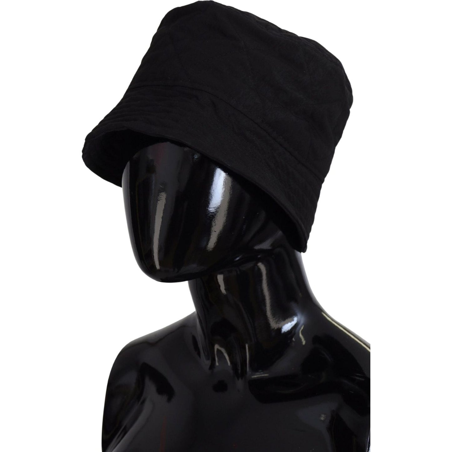 Dolce & Gabbana Black Nylon Women Bucket Cap Hat