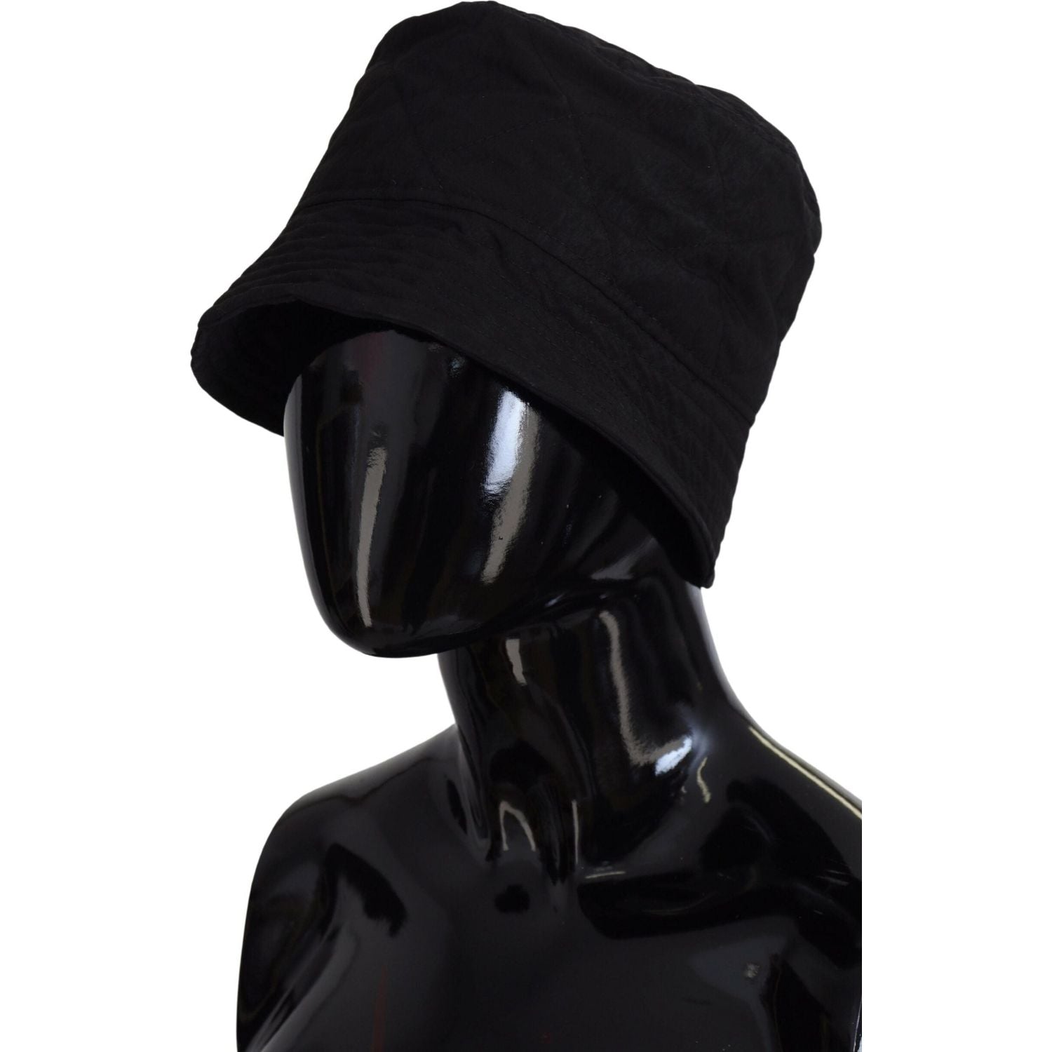 Dolce & Gabbana Black Nylon Women Bucket Cap Hat
