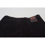 Dolce & Gabbana Black Slim Fit Tattered Denim Cotton Jeans