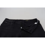 Dolce & Gabbana Black Angel Embroidery Skinny Denim Jeans