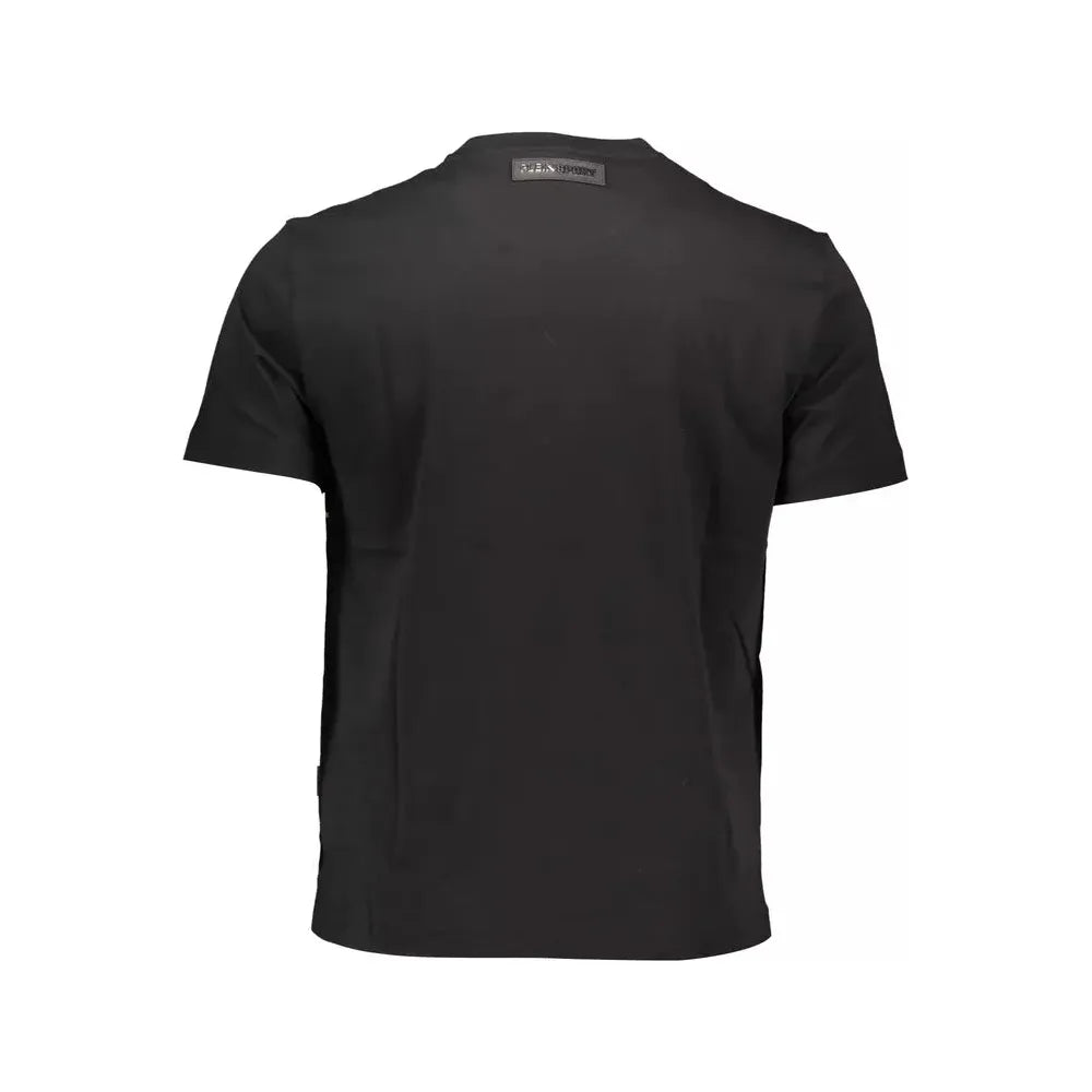 Plein Sport Black Cotton Men T-Shirt