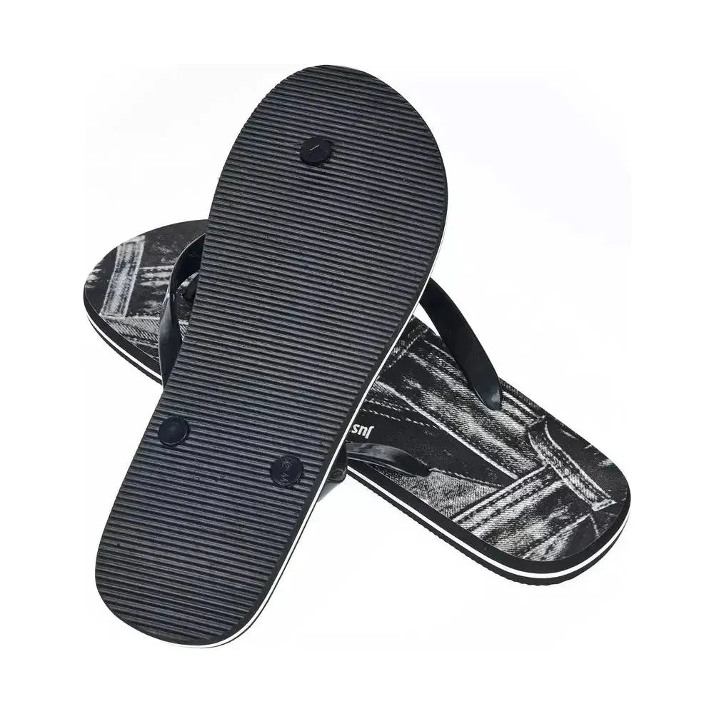 Just Cavalli Black EVA Flip-Flop Sandal