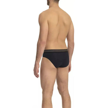 Cavalli Class Blue Cotton Men's Underwear Tri-Pack