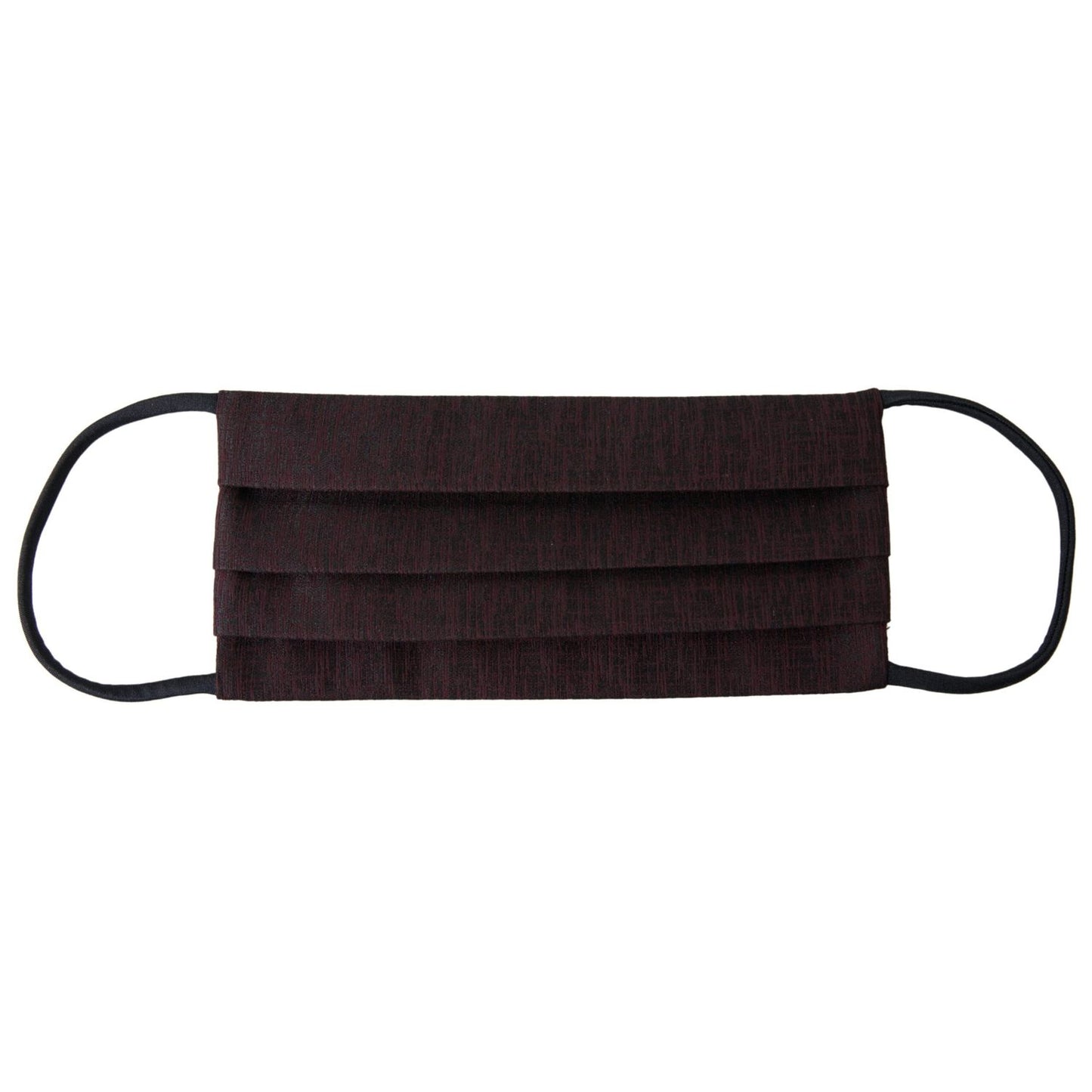 Dolce & Gabbana Maroon Pleated Elastic Ear Strap Face Mask