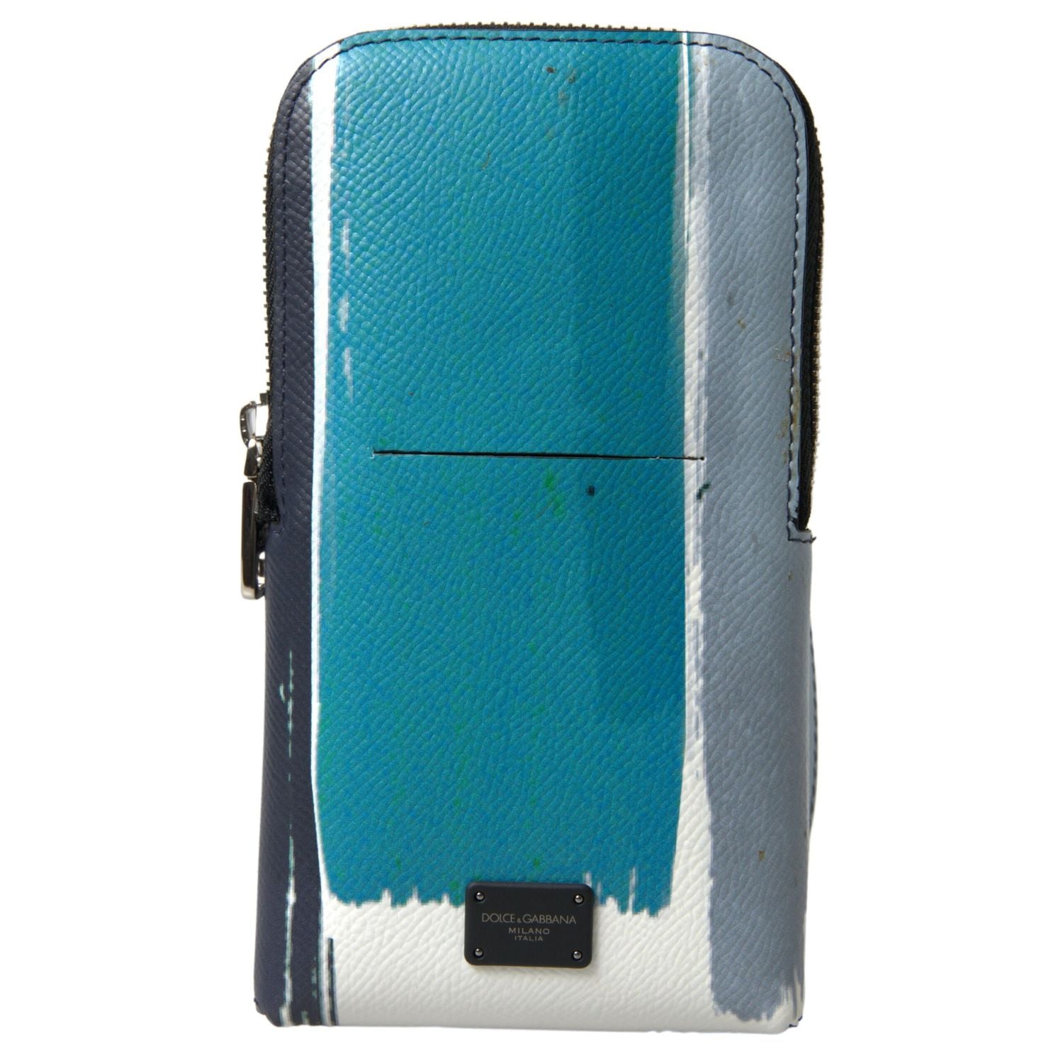 Front view with bag zipped and handles upright.