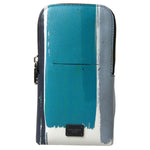 Dolce & Gabbana Blue Leather Purse Crossbody Sling Phone Bag Unisex