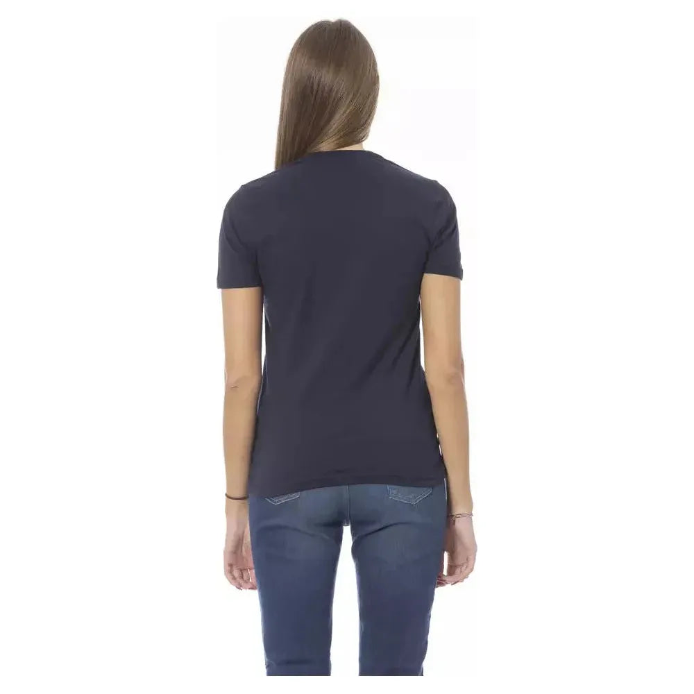 Baldinini Trend Blue Cotton Women T-Shirt