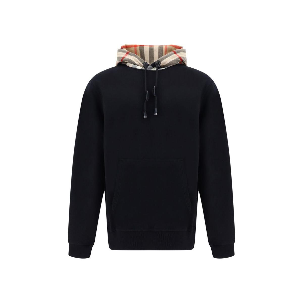 Burberry Black Cotton Samuel Hoodie Sweatshirt