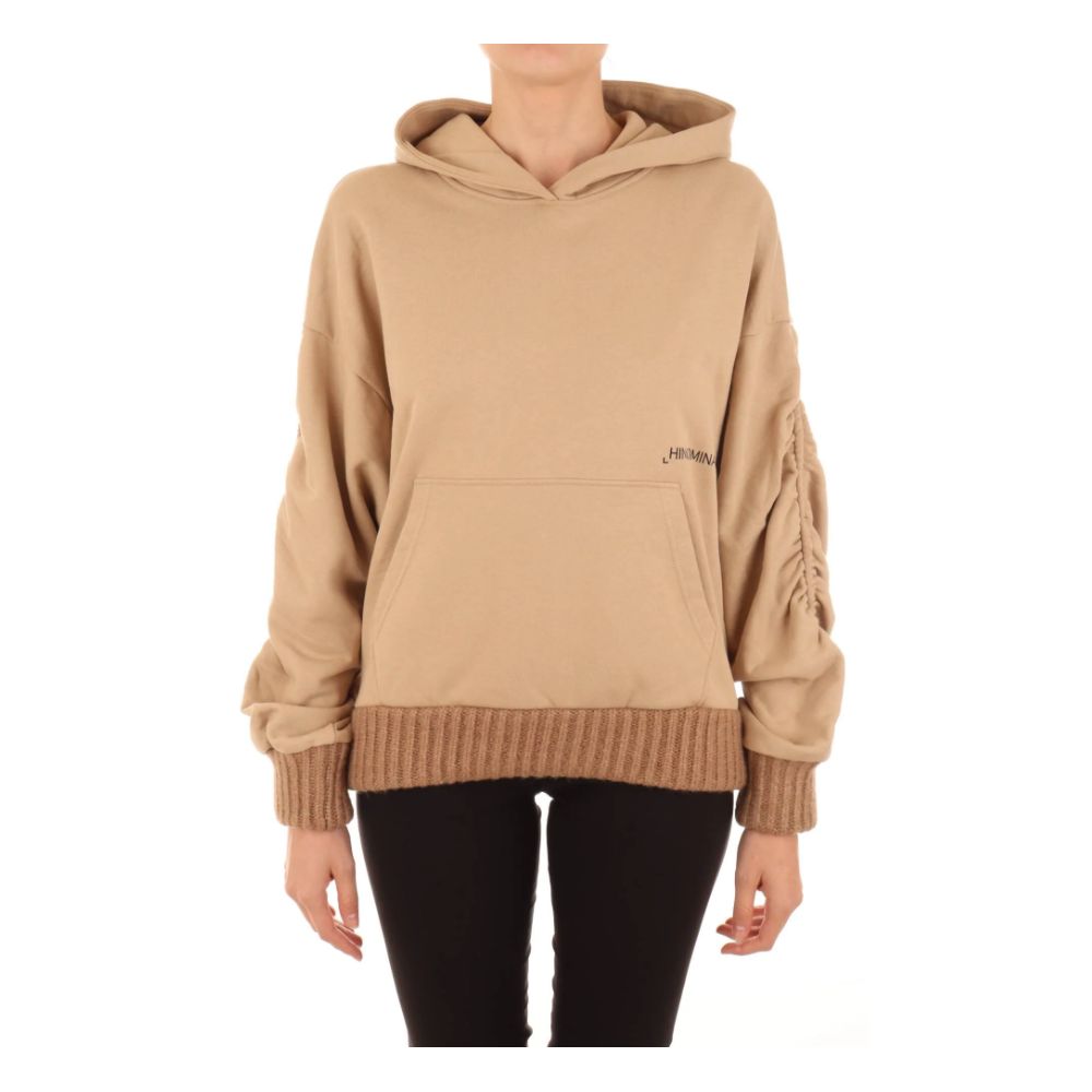 Hinnominate Brown Cotton Women Hoodie