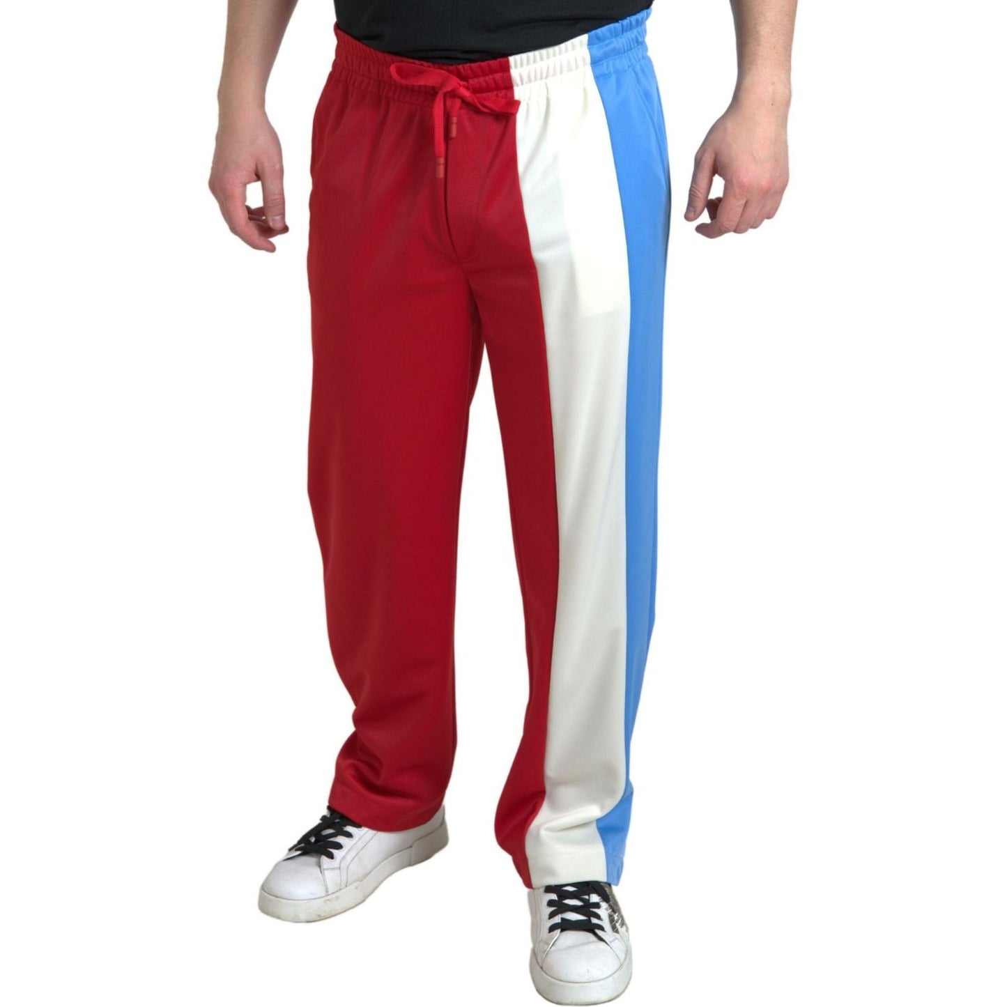 Dolce & Gabbana Multicolor Polyester Men Sweatpants Pants