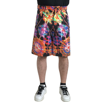 Dolce & Gabbana Multicolor Printed Cotton Men Bermuda Shorts