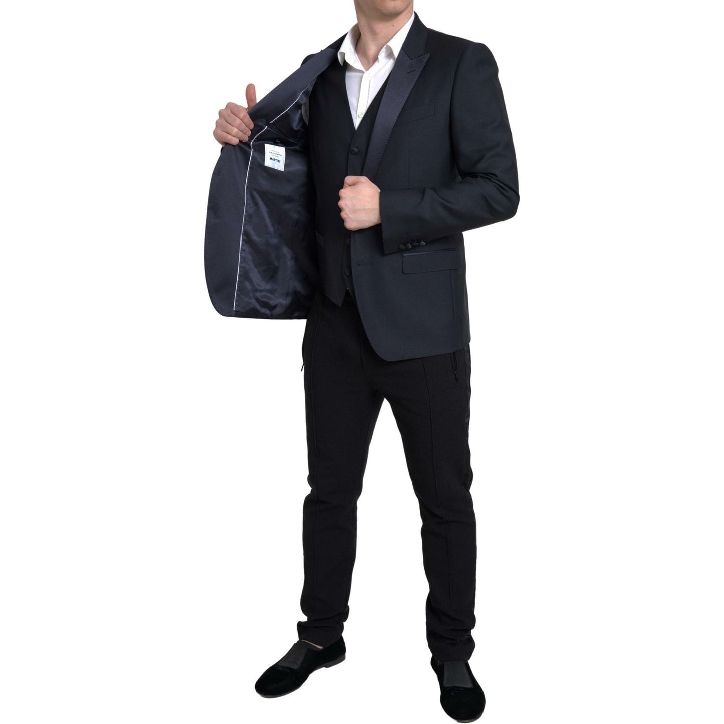 Dolce & Gabbana Blue 2 Piece Single Breasted MARTINI Suit