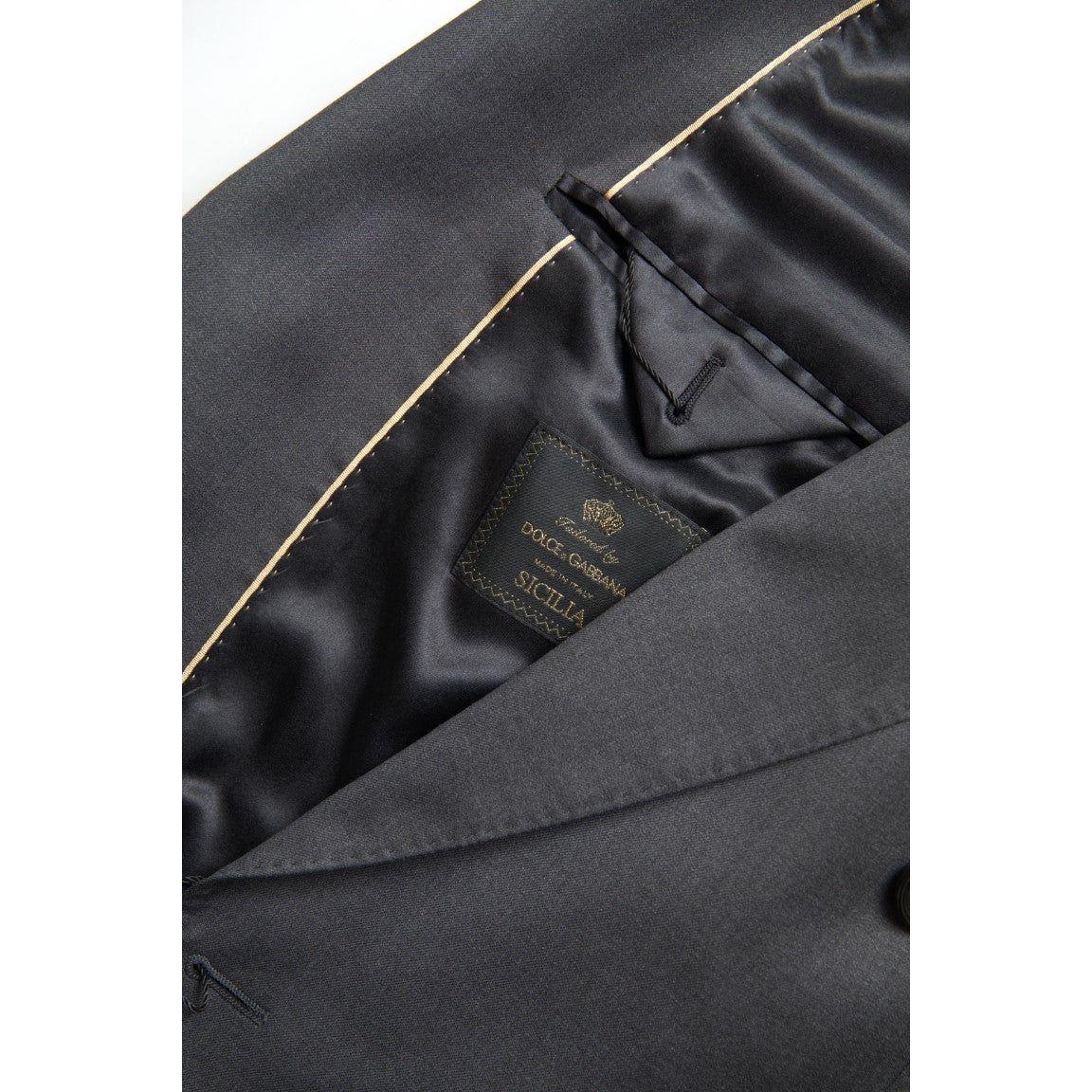 Dolce & Gabbana Gray 2 Piece Double Breasted SICILIA Suit