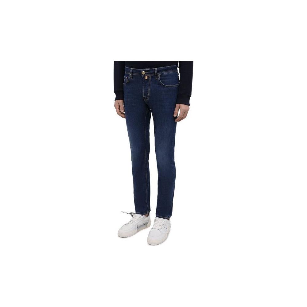 Jacob Cohen Blue Cotton Jeans & Pants