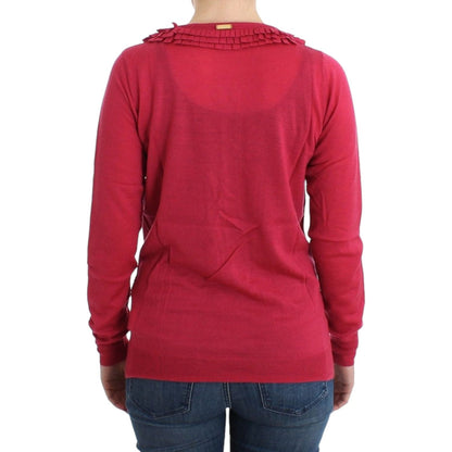 John Galliano Pink wool cardigan