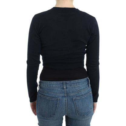 Cavalli Black cropped wool cardigan
