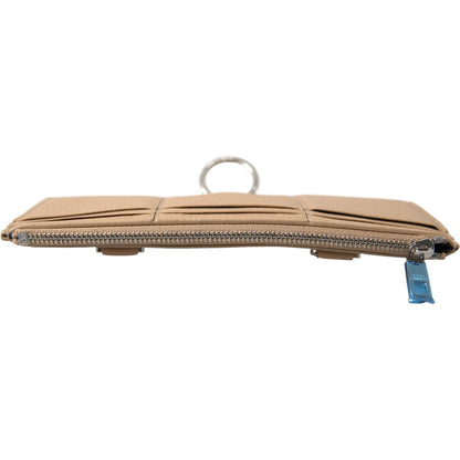 Dolce & Gabbana Beige Leather Shoulder Cardholder Shoulder Strap Wallet