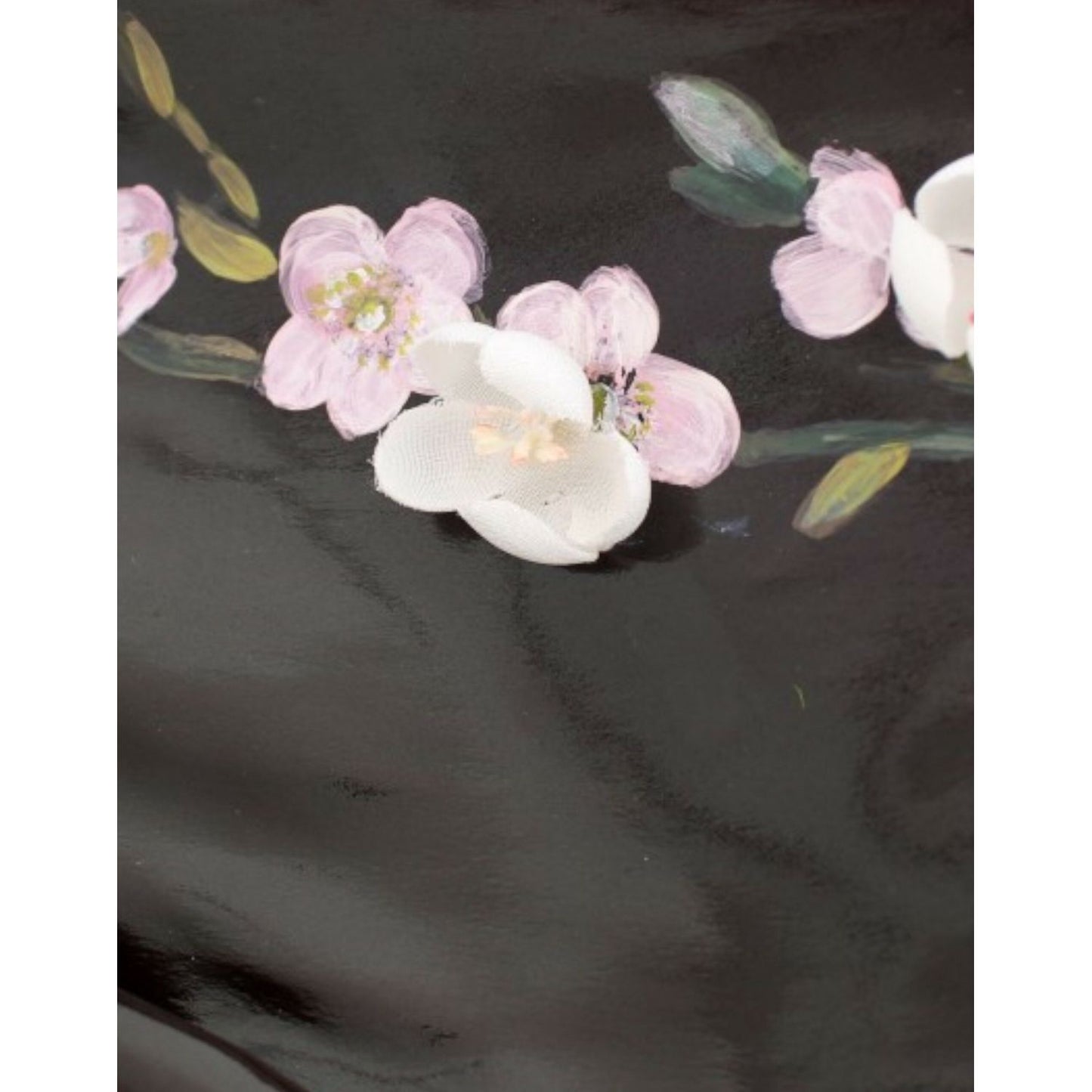 Dolce & Gabbana Black floral 3/4 Sleeve sheath dress