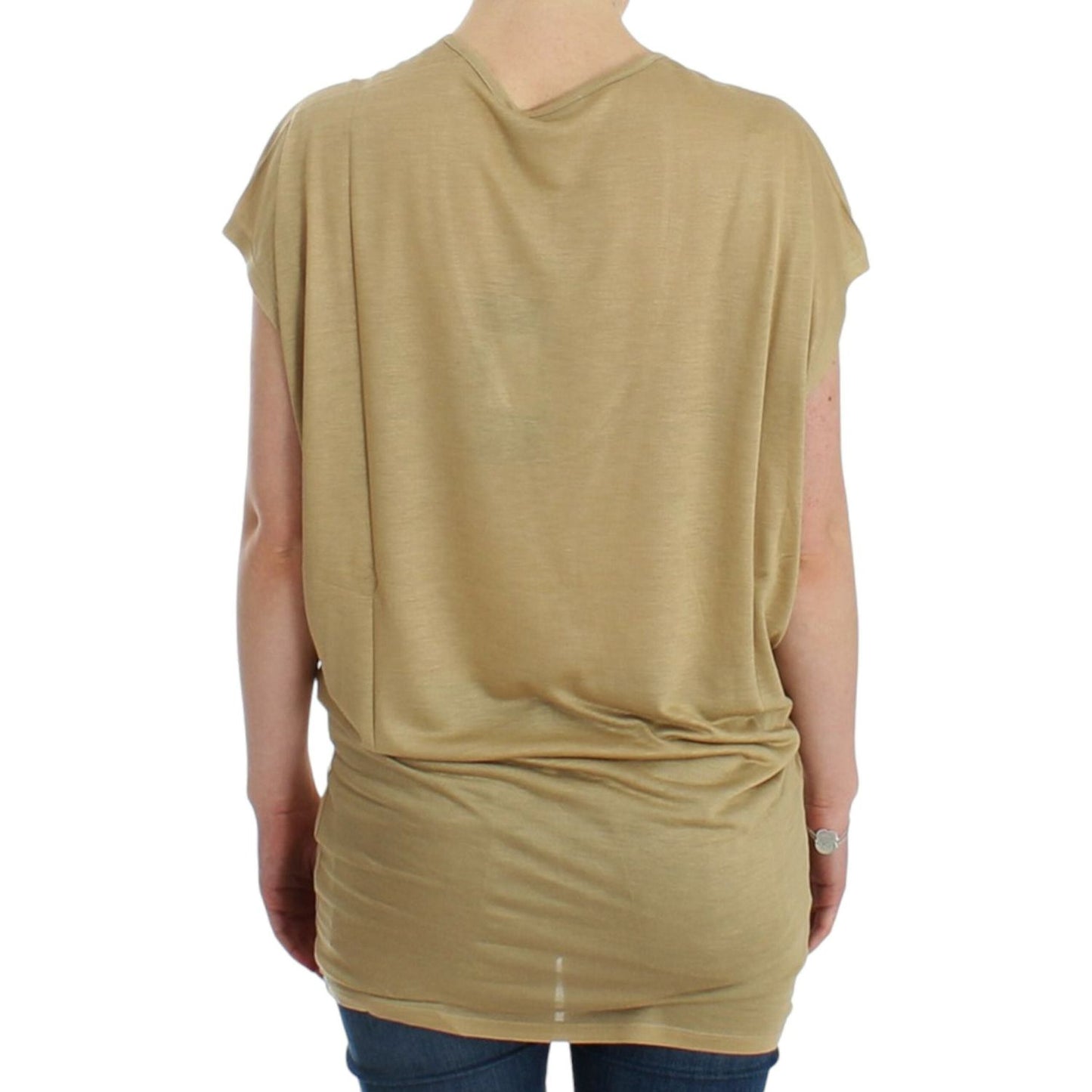 Costume National Beige motive print t-shirt