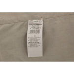 Dolce & Gabbana Beige Cotton Silk Blend Dress Vest Blazer