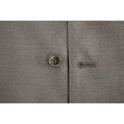 Dolce & Gabbana Gray Wool Silk Dress Vest Gilet Weste