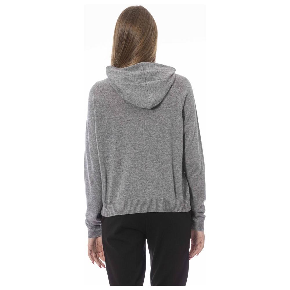 Baldinini Trend Gray Wool Women Sweater