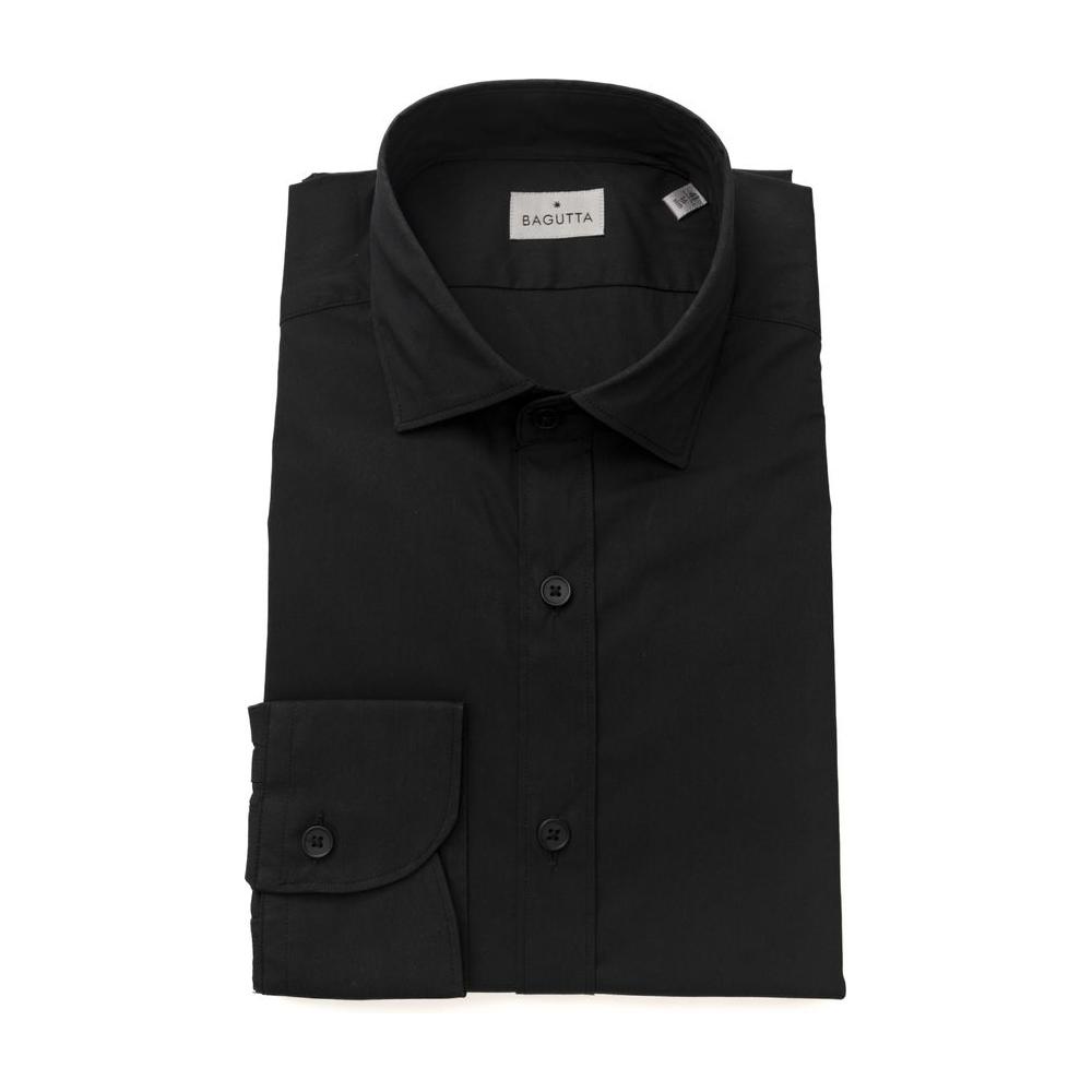Bagutta Black Cotton Shirt