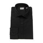 Bagutta Black Cotton Men Shirt