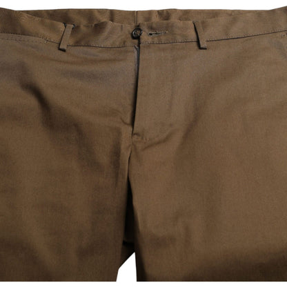Dolce & Gabbana Brown Cotton Stretch Men Bermuda Shorts