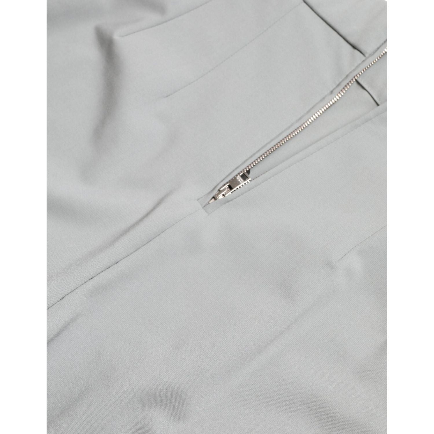 Dolce & Gabbana Gray Nylon Slim Trouser Pants