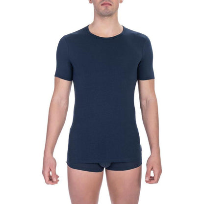 Bikkembergs Blue Cotton Men's T-Shirt Twin Pack