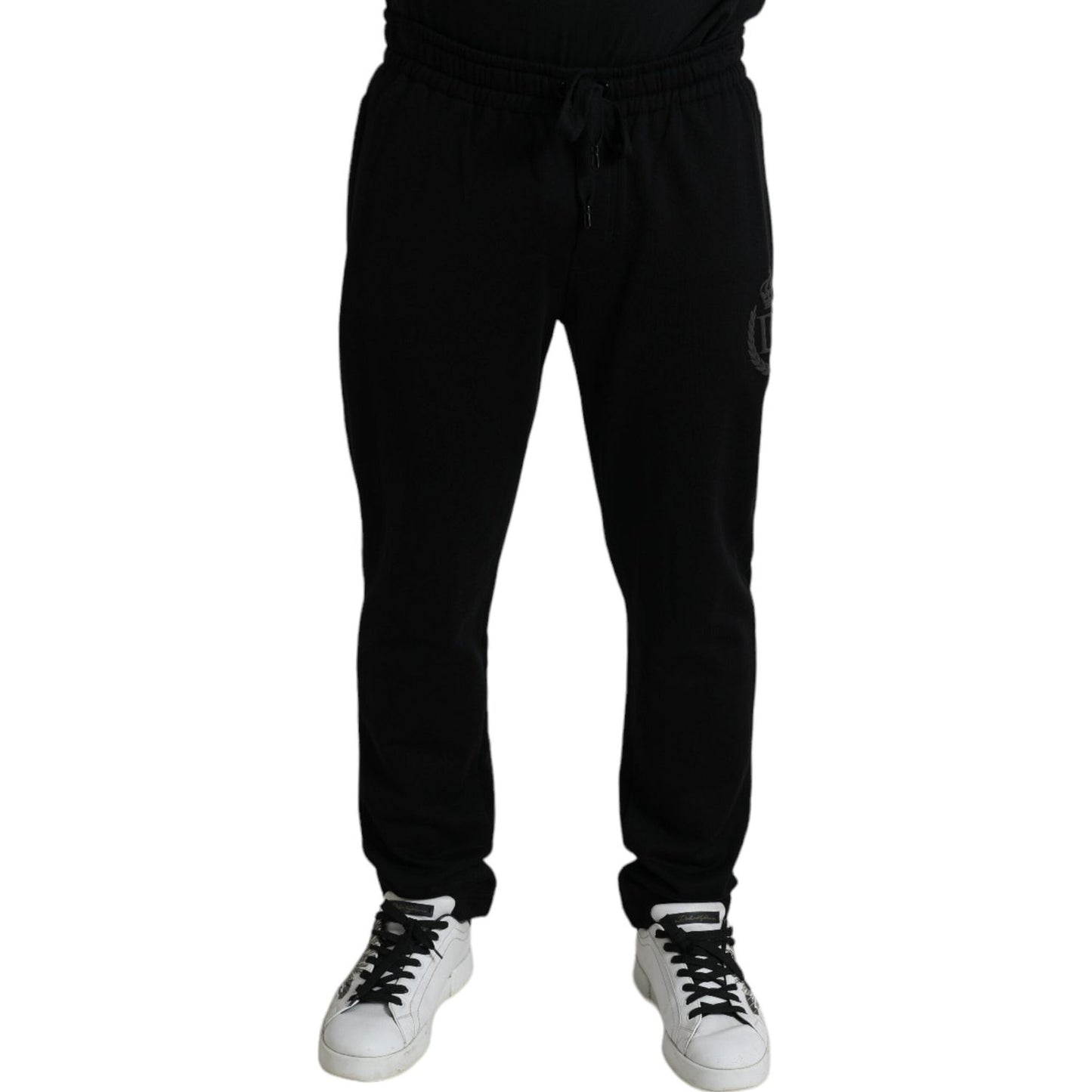 Dolce & Gabbana Black DG Logo Skinny Jogger Sweatpants Pants