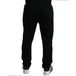 Dolce & Gabbana Black DG Logo Skinny Jogger Sweatpants Pants PAN74991-56