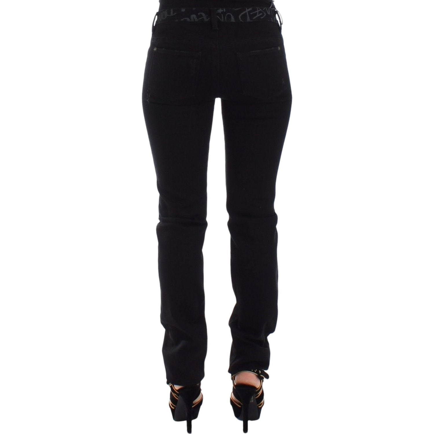 Ermanno Scervino Black Slim Jeans Denim Pants Skinny Stretch