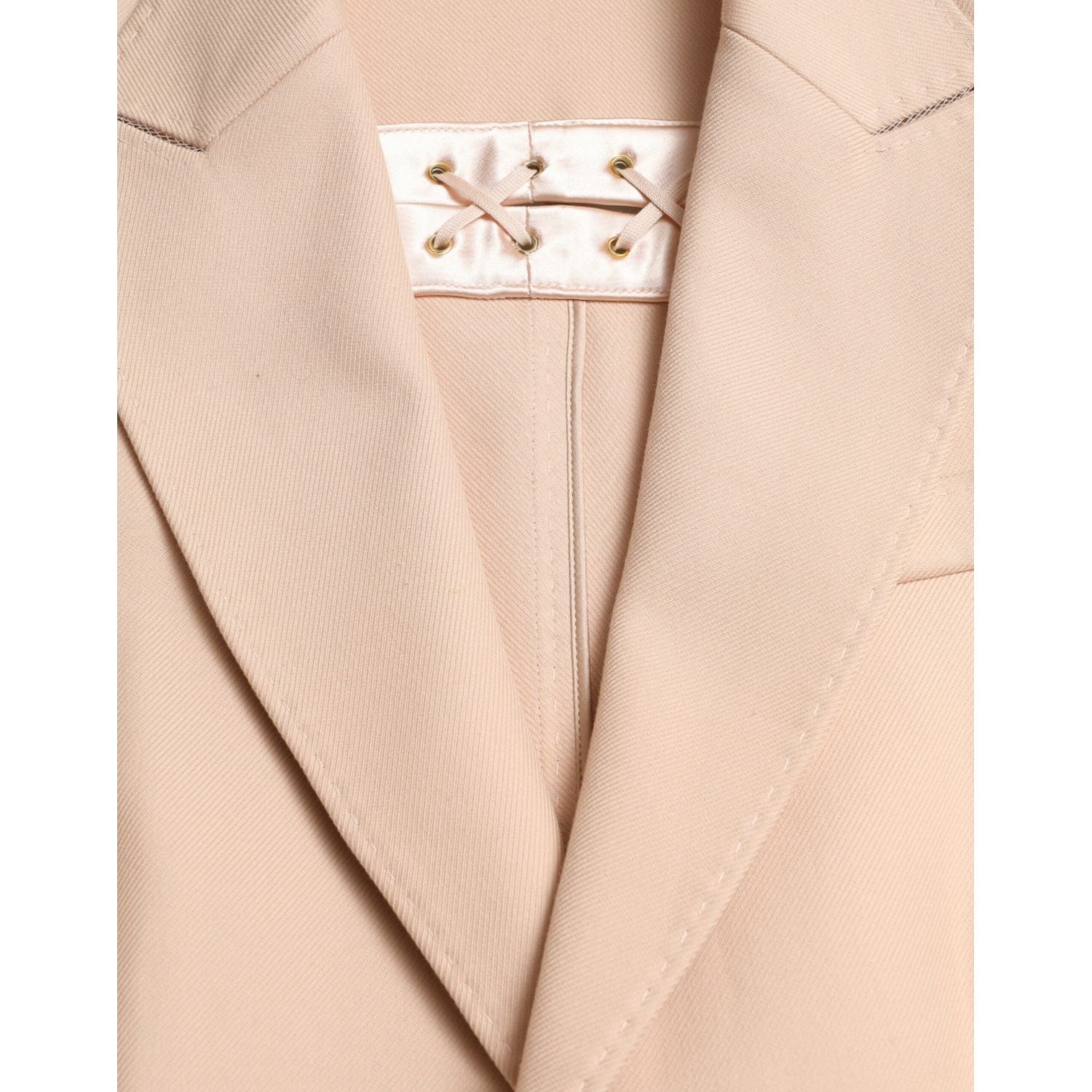 Dolce & Gabbana Beige Cotton Single Breasted Long Coat Jacket