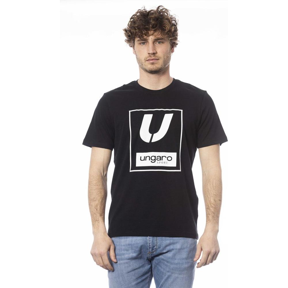 Ungaro Sport Black Cotton T-Shirt